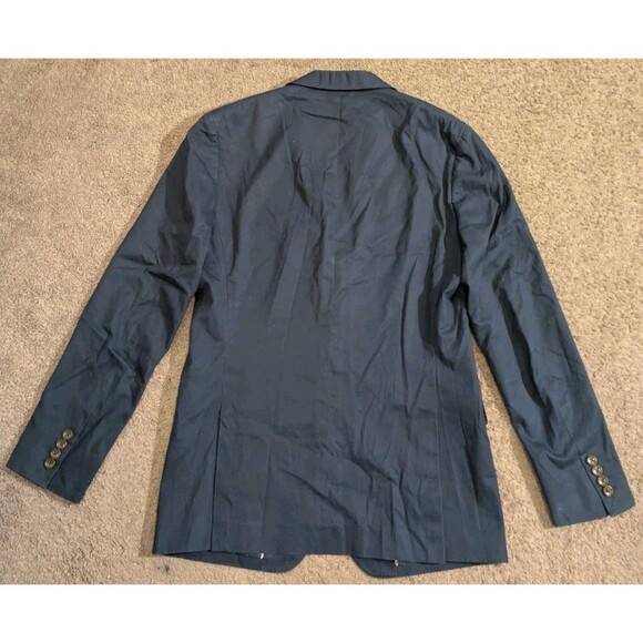 Bonobos Slim Fit Deconstructed 100% Cotton Blue Blazer Men's 38R - Picture 3 of 8